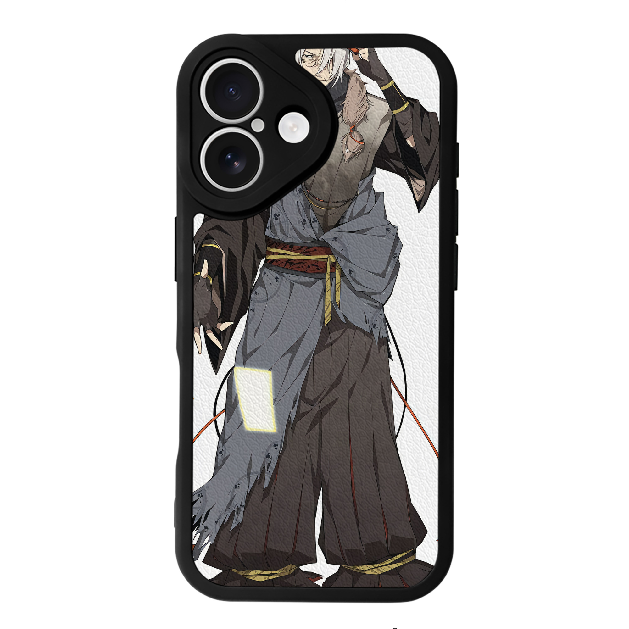 （画像用） 文豪ストレイドッグス Bungo Stray Dogs 【iPhone 16シリーズ対応】シリコンスマホケース（レザー調） 材質：シリコン